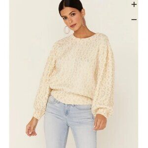 Molly Bracken Gold Leaf sweater Size Large